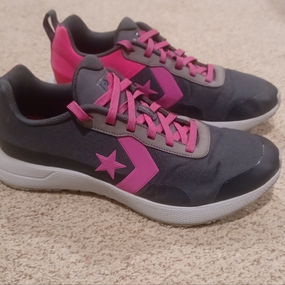 Converse Star Series Run Mason Pink Canvas Low Top SneakeSize M-11 W- 13 - Picture 2 of 9